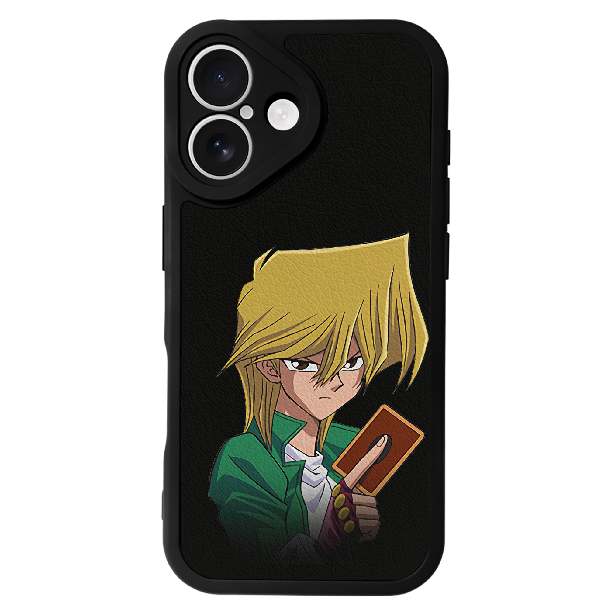 （画像用） 遊☆戯☆王 Yu-Gi-Oh! 【iPhone 16シリーズ対応】シリコンスマホケース（レザー調） 材質：シリコン